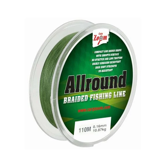 CarpZoom Allround fonott zsinór, 0,12mm, 6,30kg, 110m CZ0245