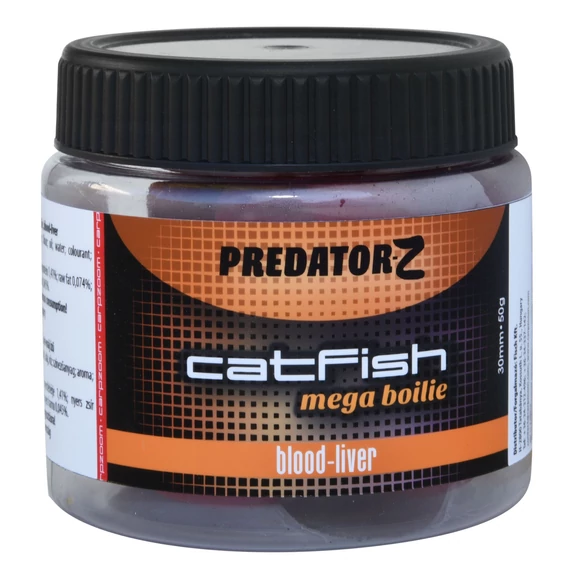 Predator-Z Catfish Mega Boilie, 30mm, 50g, vér-máj CZ2095