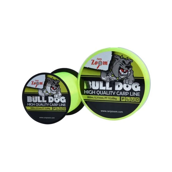 CarpZoom Bull-Dog Fluo Monofil pontyozó horgászzsinór 1000m, 0,28mm, 10,75kg CZ3025