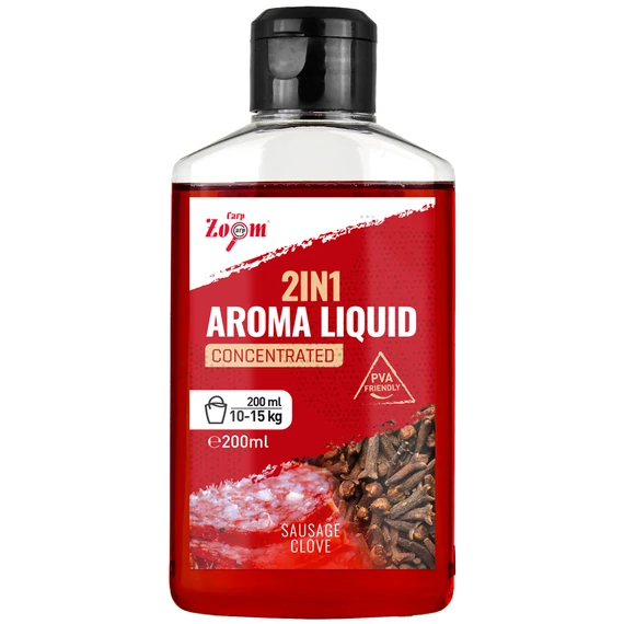 CarpZoom 2in1 folyékony aroma, kolbász, szegfűszeg, 200 ml CZ4310