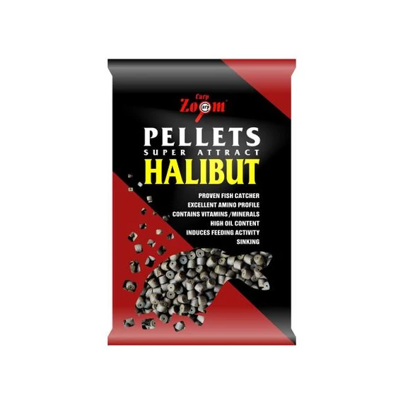 CarpZoom 800g 8mm Fúrt halibut pellet CZ4636