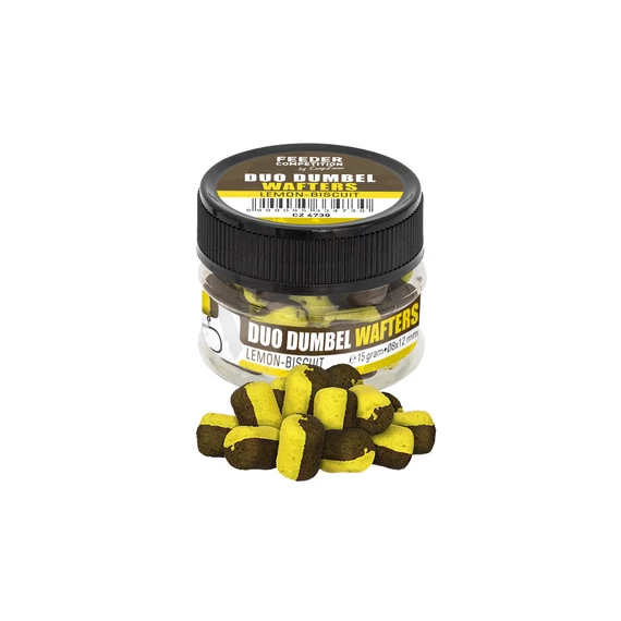 Feeder Competition Duo Dumbel Wafters horogcsali 12 mm, citrom, keksz, 15 g CZ4730