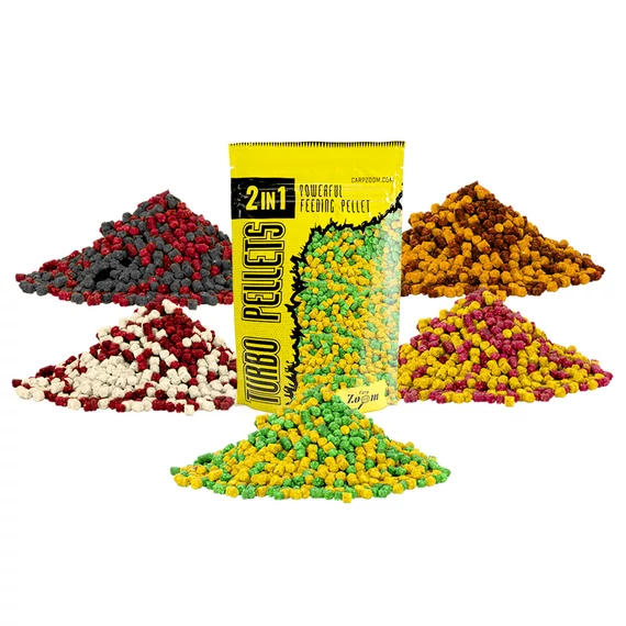 CarpZoom 2in1 Turbo gyors oldódású pellet 6 mm, csoki, narancs, 500 g CZ4877