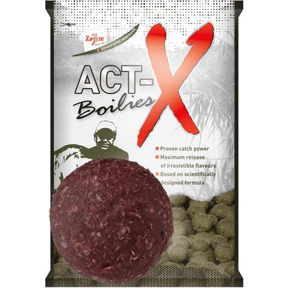 CarpZoom Act-X bojli, 28 mm, halas, hús, 800 g CZ6987