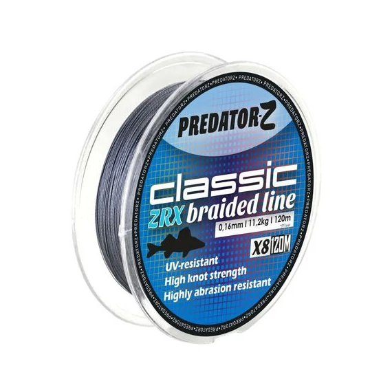 Predator-Z Classic ZRX fonott zsinór (sötét szürke),0,25mm, 23,9 CZ7411
