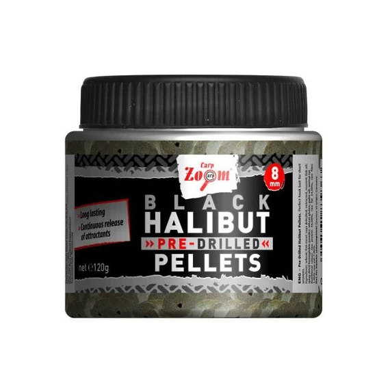 CarpZoom 120g 20mm Fekete Halibut fúrt horogpellet CZ9387