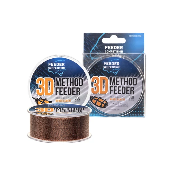 Feeder Competition 3D Method Feeder zsinór, o 0,26 mm, 300 m, 7,5 kg, 3D hatású CZ0090