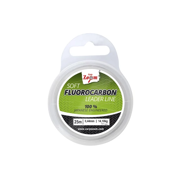 CarpZoom Lágy fluorocarbon előke zsinór 25 m, ř 0,44 mm, PT 14,10 kg CZ5119