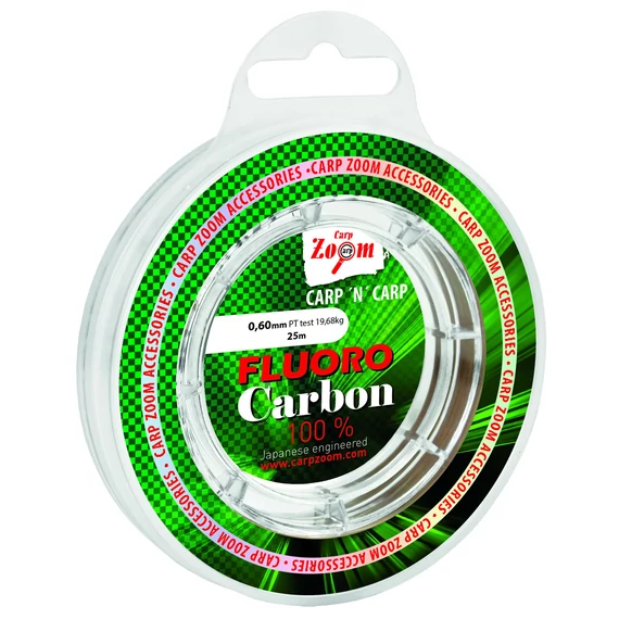 CarpZoom Lágy fluorocarbon előke zsinór 25 m, ř 0,49 mm, PT 17,30 kg CZ5126