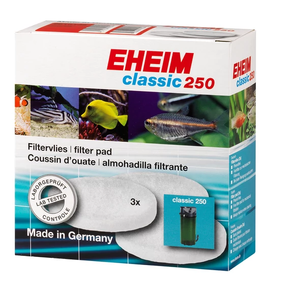 Eheim fehér finom szűrőpárna készlet classic 250 szűrőbe (2213), 3 db EH2616135
