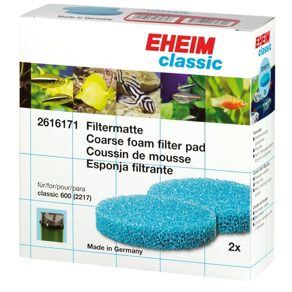 Eheim fehér finom szűrőpárna készlet classic 600 szűrőbe (2217), 3 db EH2616175