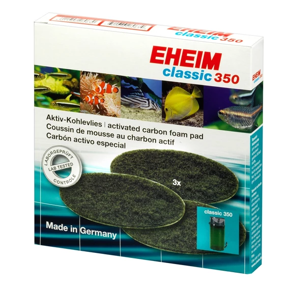 Eheim aktív szenes szűrőpárna készlet classic 350 szűrőbe (2215), 3 db EH2628150