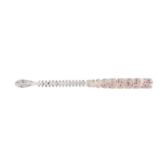 MUSTAD AJI BEAVER TAIL 2.5'' CLEAR PURPLE GLITTER 12DB/CSOMAG