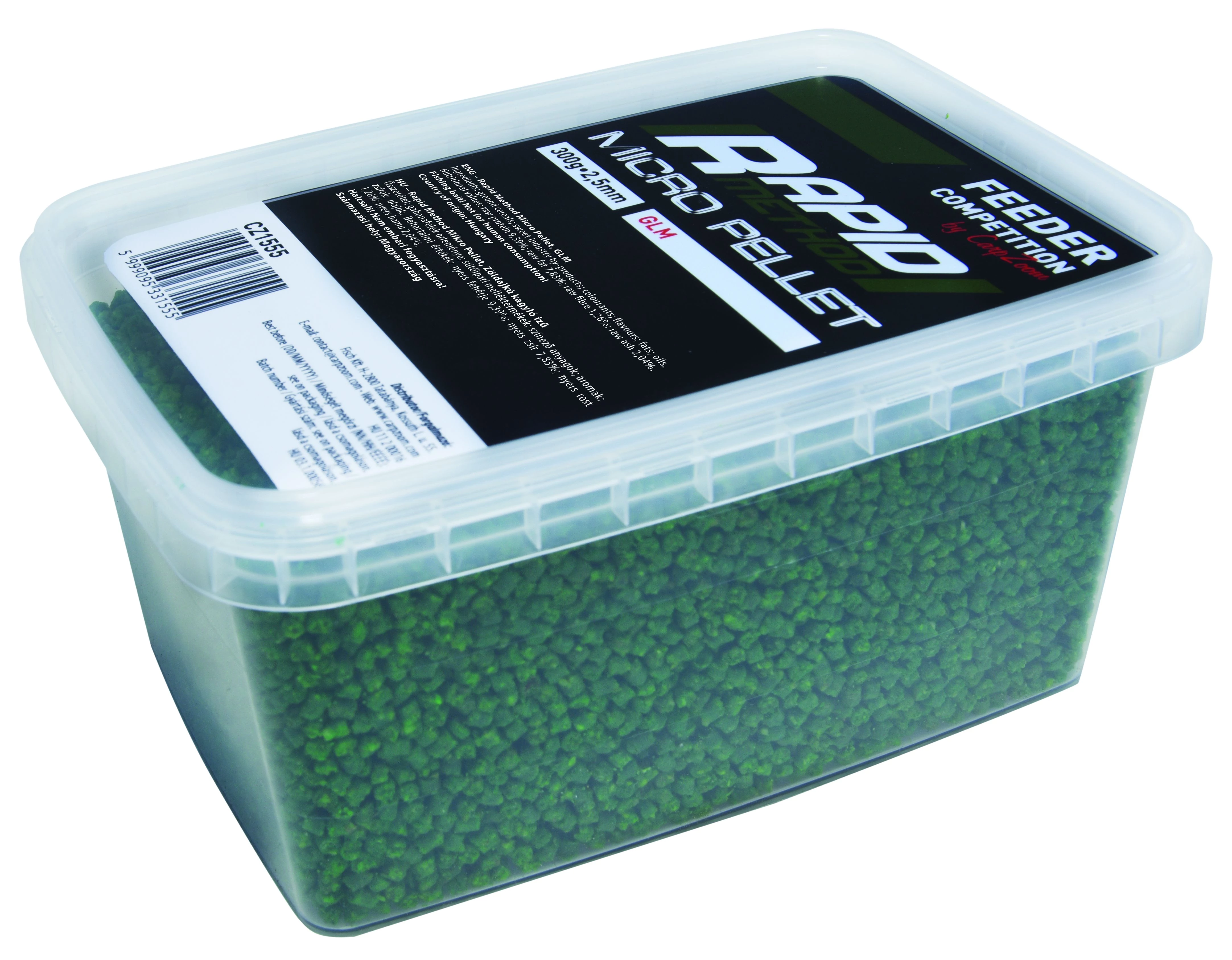 Feeder Competation Gyors hatású Micro Pellet, 2,5mm, 300g, Rák CZ1555