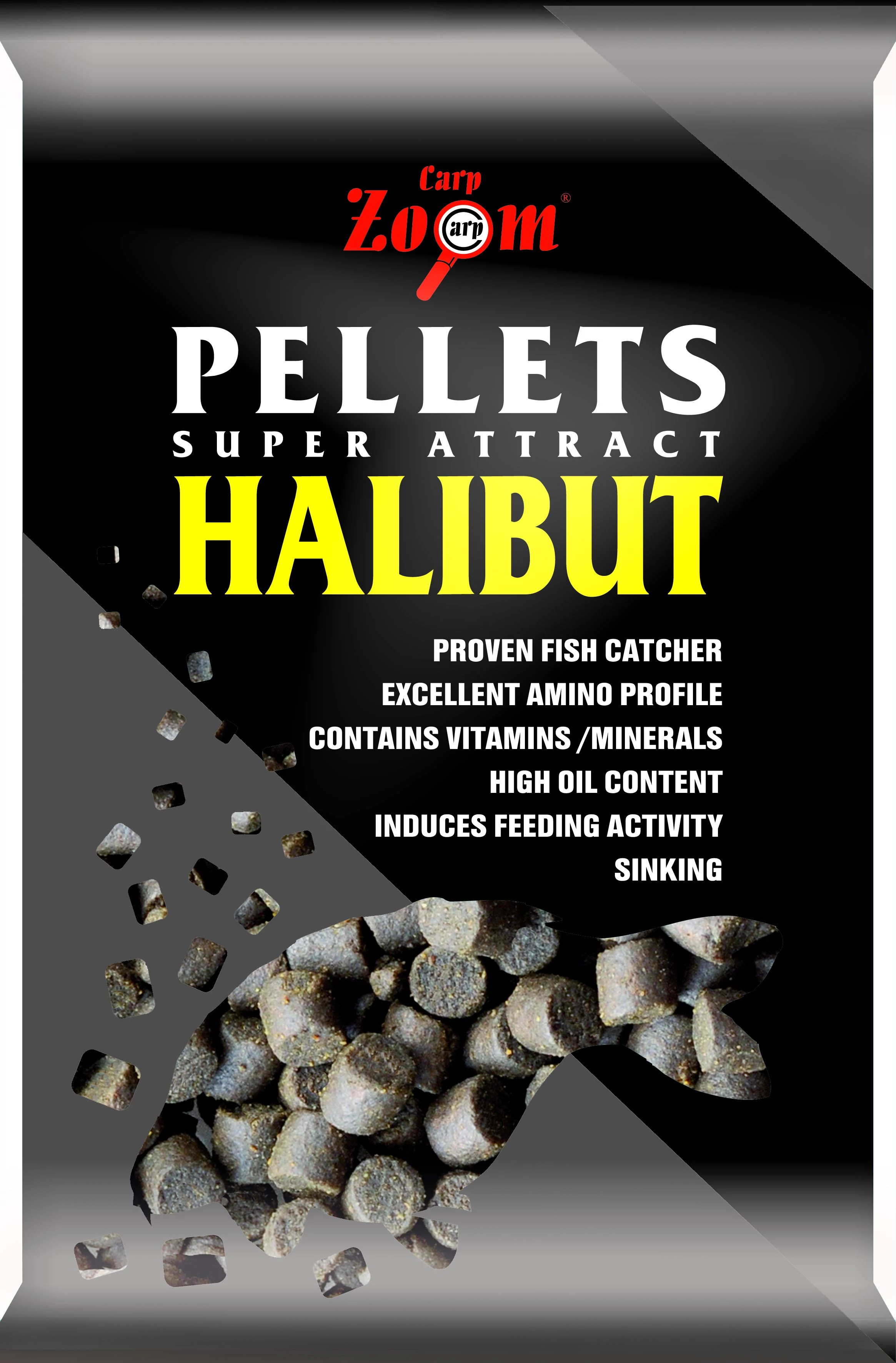 CarpZoom 800g 15mm Feeding Halibut etető pellet CZ2309