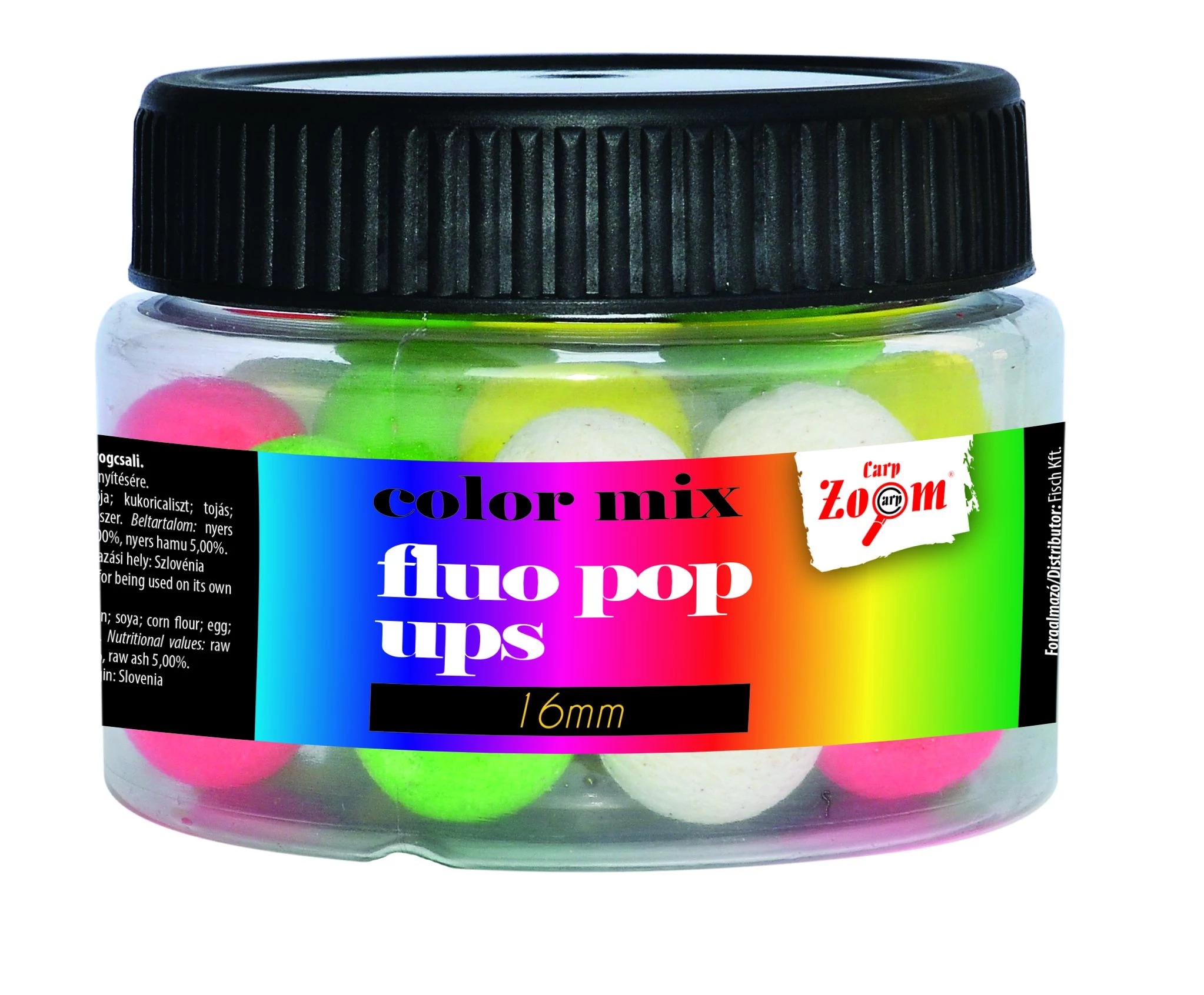 CarpZoom Fluo Pop Up lebegő bojli, 10mm, 50g, színes CZ4977