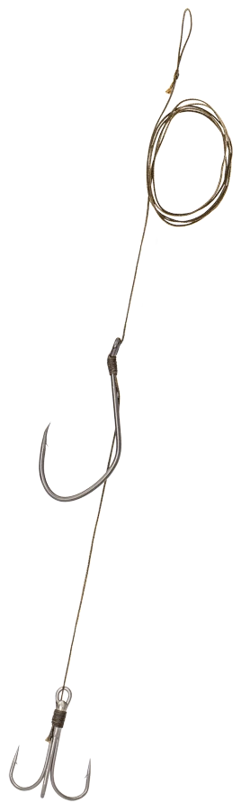 Predator-Z Fonott harcsázó előke #6/0 horog, #3/0 hármas horog, braid 130 cm, 1 db CZ5553