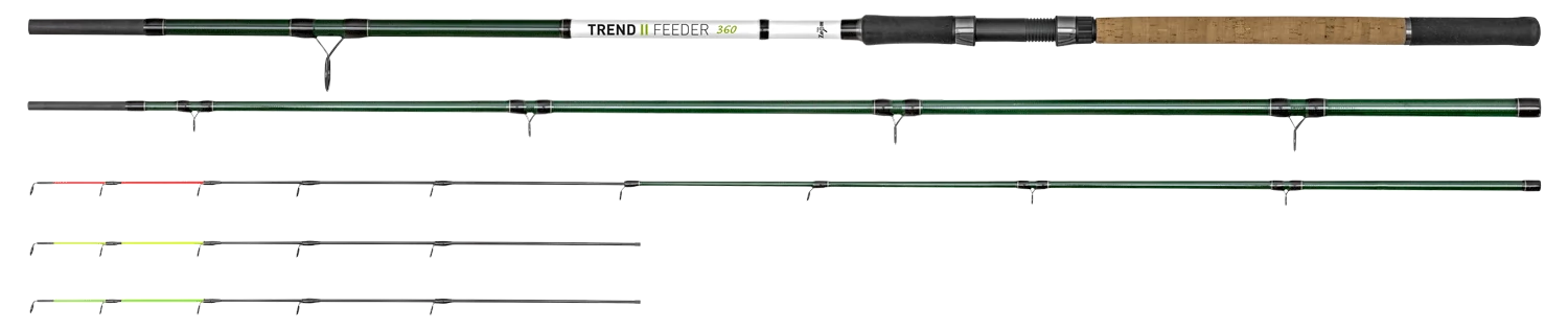 CarpZoom Trend II Feeder horgászbot, 360 cm, 160 g, 3+3 részes CZ5607