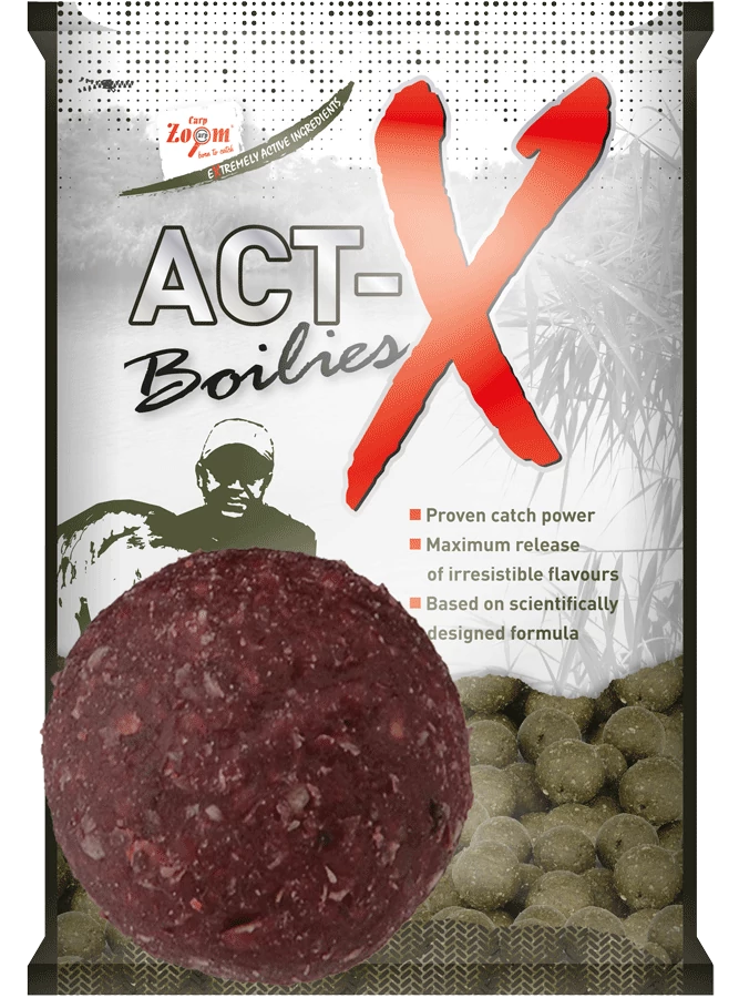 CarpZoom Act-X bojli, 28 mm, halas, hús, 800 g CZ6987