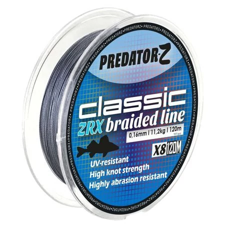 Predator-Z Classic ZRX fonott zsinór (sötét szürke),0,25mm, 23,9 CZ7411