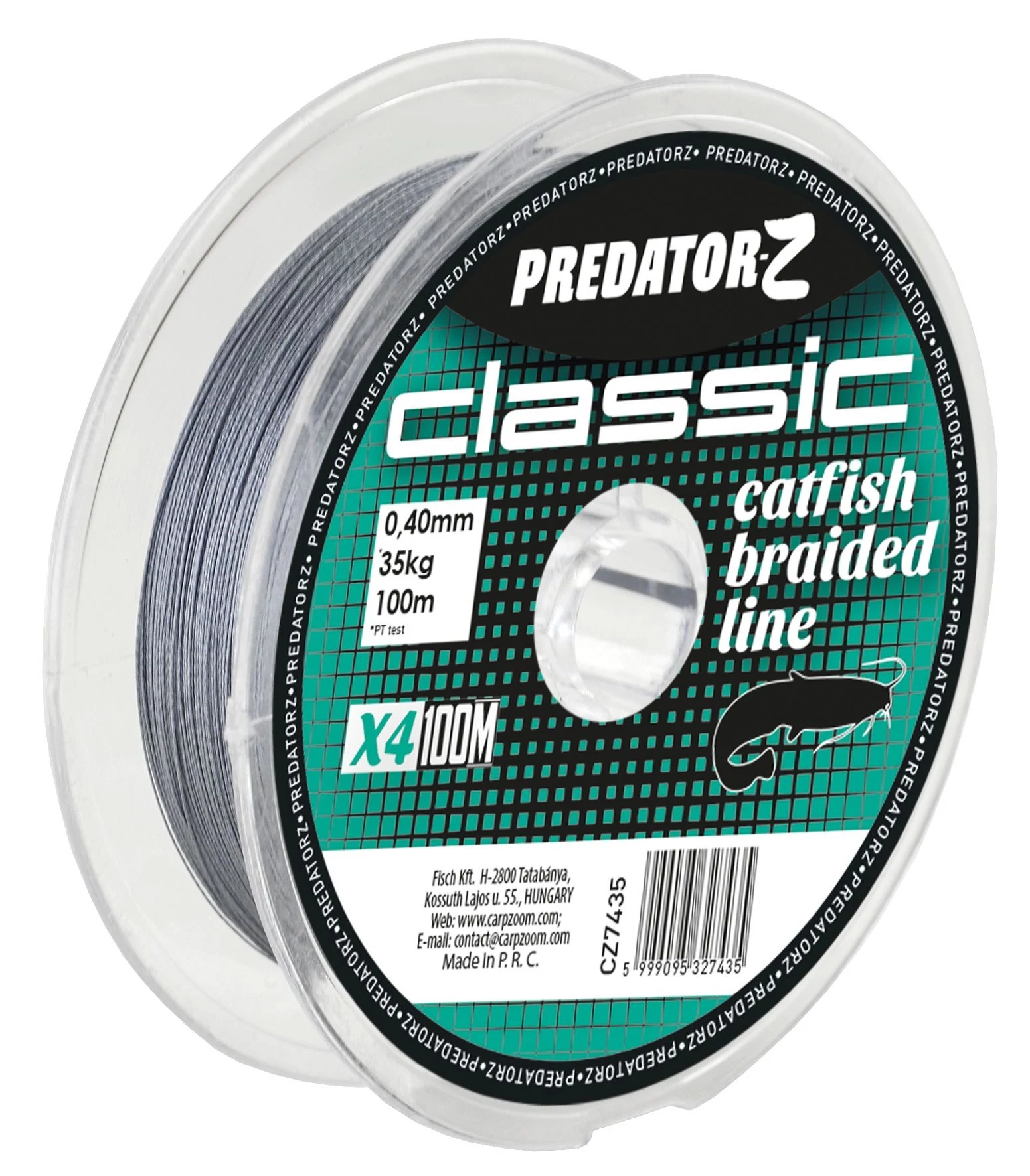 Predator-Z Classic harcsázó zsinór (sötét szürke), 0,80mm, CZ7459