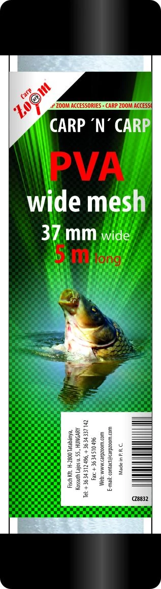 CarpZoom PVA háló (széles) töltőcsövön, hengerben, 37mmx5m CZ8832