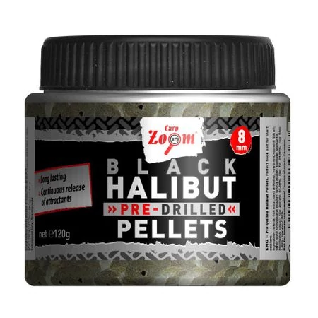 CarpZoom 120g 20mm Fekete Halibut fúrt horogpellet CZ9387