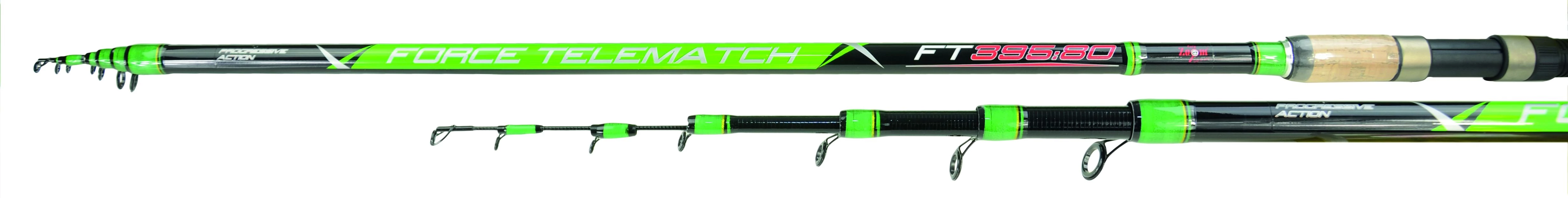 CarpZoom Force Telematch 420, 10-80g, 6 részes horgászbot teleszkópos CZ0467