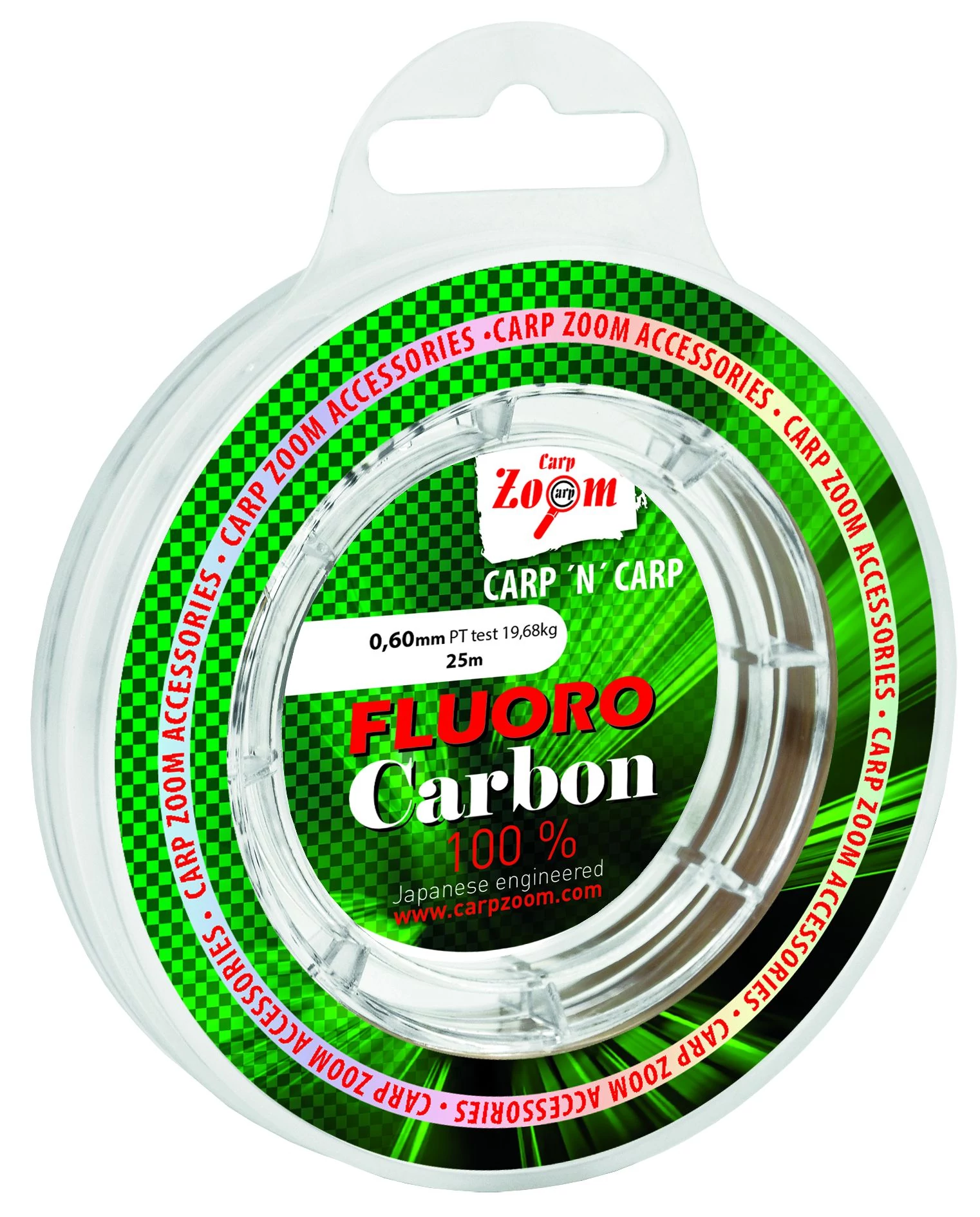 CarpZoom Lágy fluorocarbon előke zsinór 25 m, ř 0,49 mm, PT 17,30 kg CZ5126