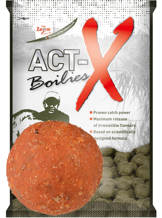 CarpZoom Act-X bojli, 28 mm, édes, gyümölcsös, 800 g CZ6970