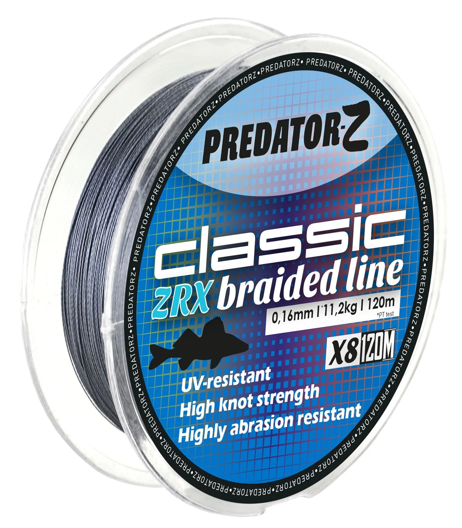 Predator-Z Classic ZRX fonott zsinór (sötét szürke),0,22mm, 21,8 CZ7404