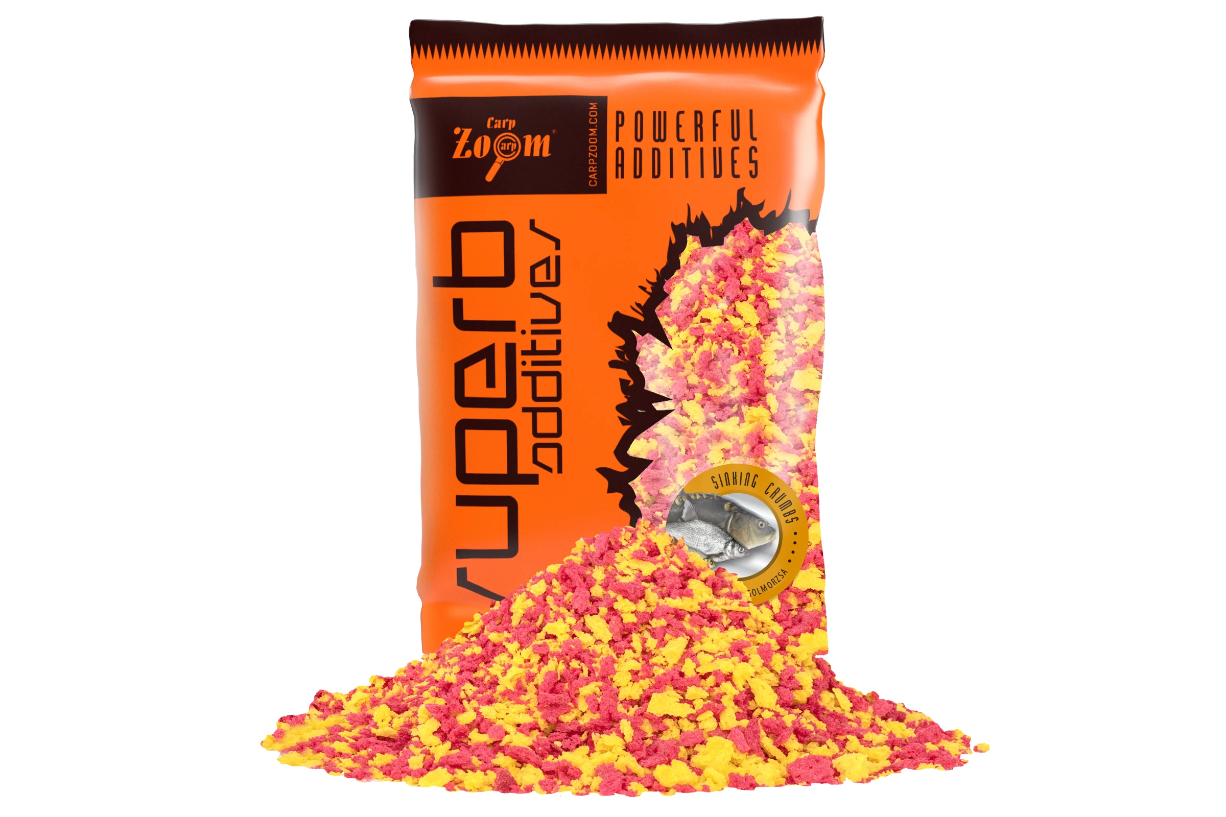 CarpZoom SuperB Additive süllyedő angol morzsa, natúr, piros, sárga, zöld, 500 g CZ8714