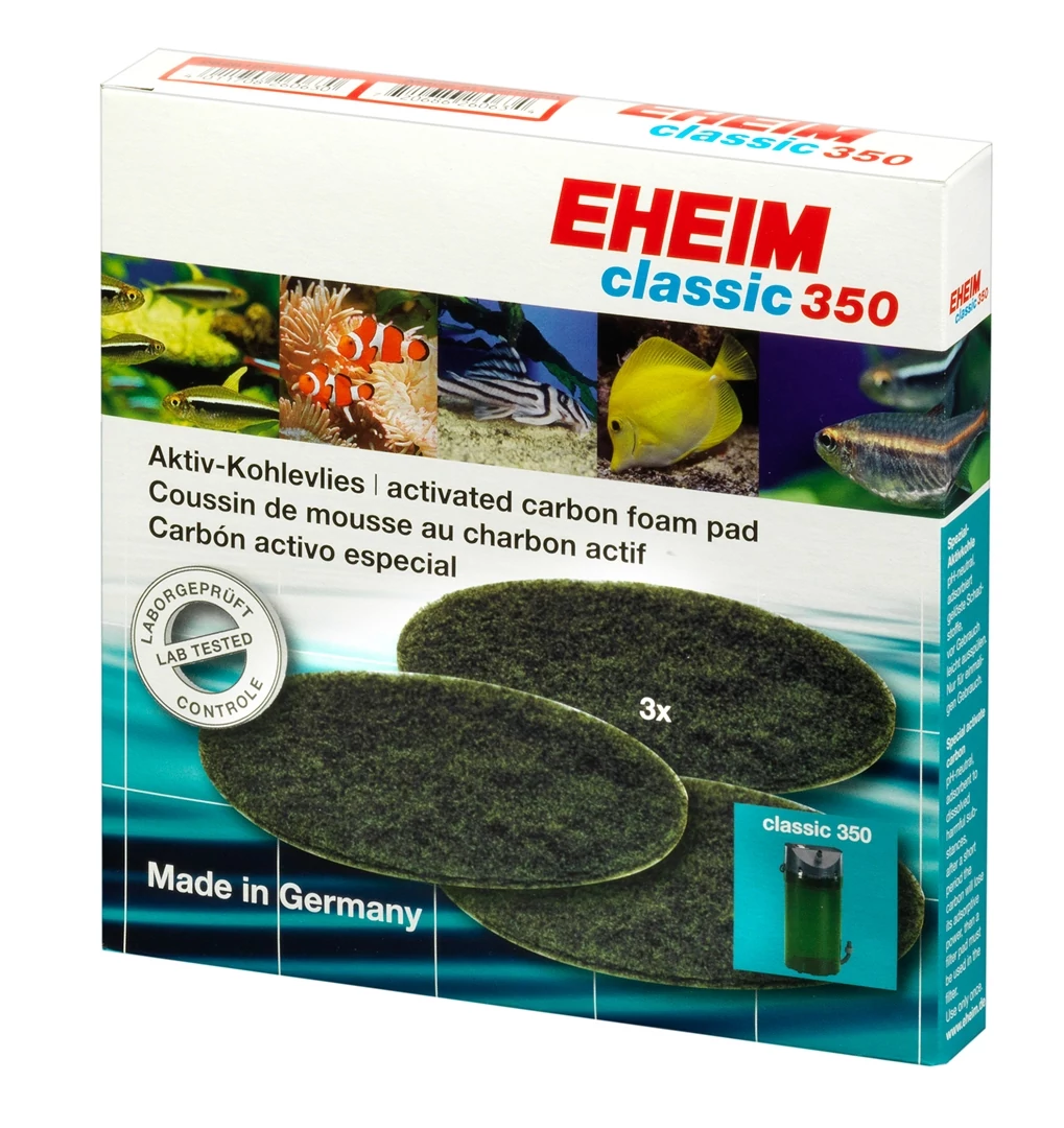 Eheim aktív szenes szűrőpárna készlet classic 350 szűrőbe (2215), 3 db EH2628150