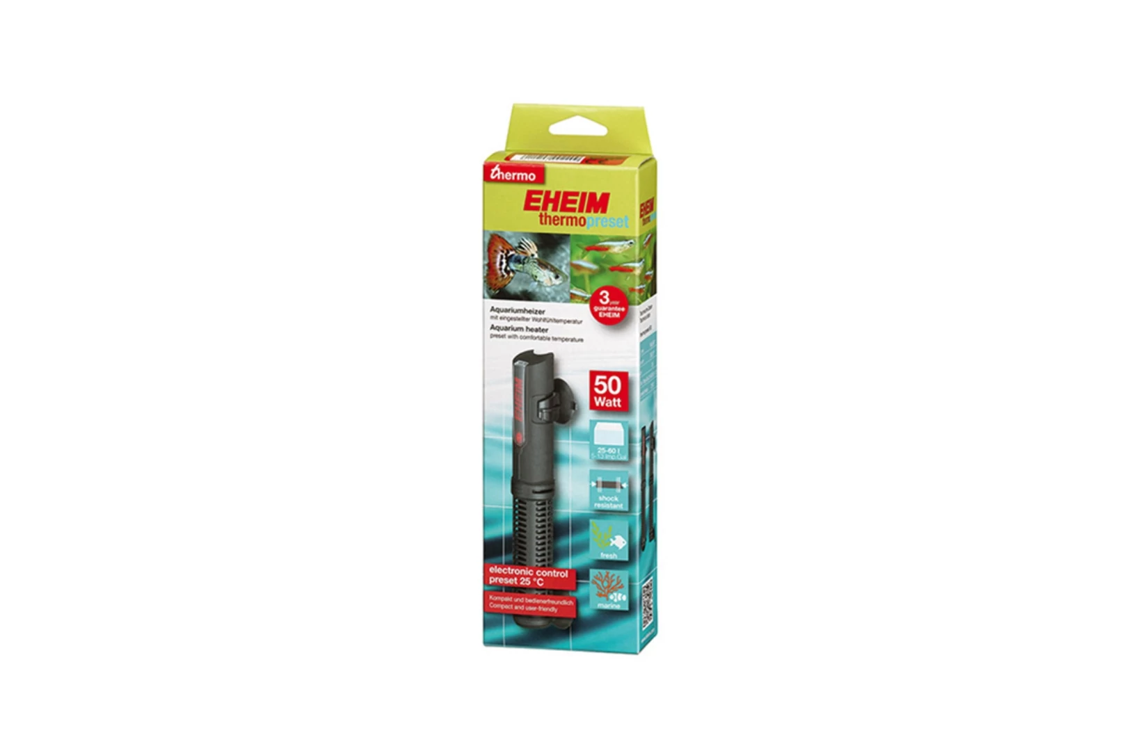 Eheim thermopreset akváriumi fűtő 50 W, 25-60 l EH3652010