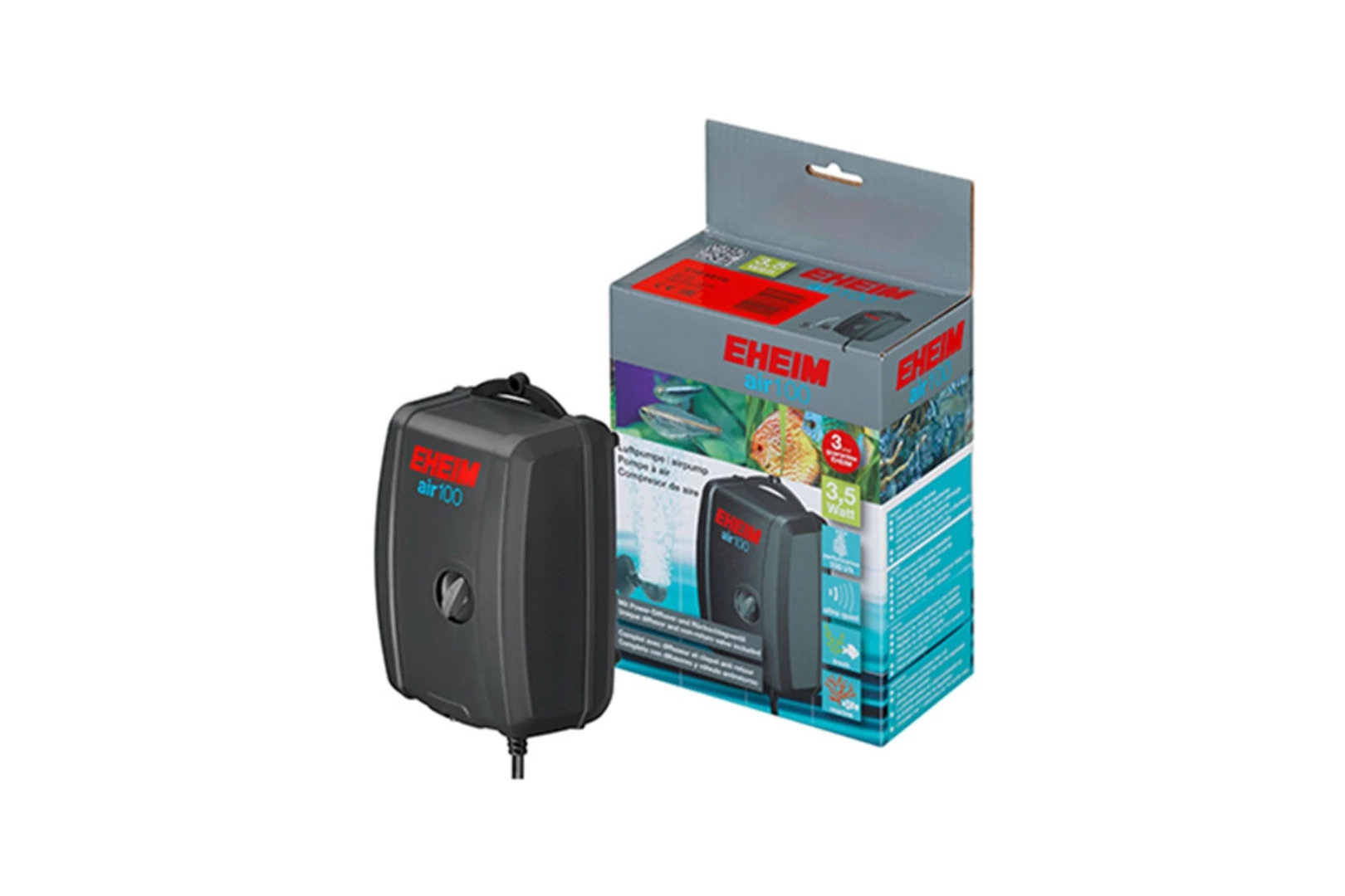 Eheim air 100 légpumpa 100 l/h,3,5 w,tömlő+porlasztó EH3701010