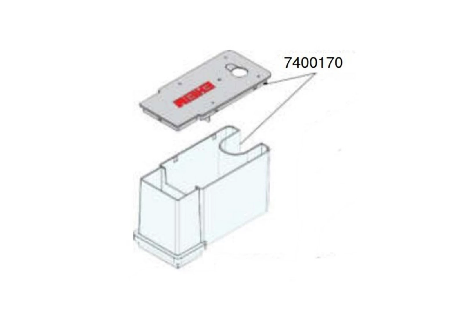 Eheim 3549 habcsésze fedéllel és tömítéssel EH7400170
