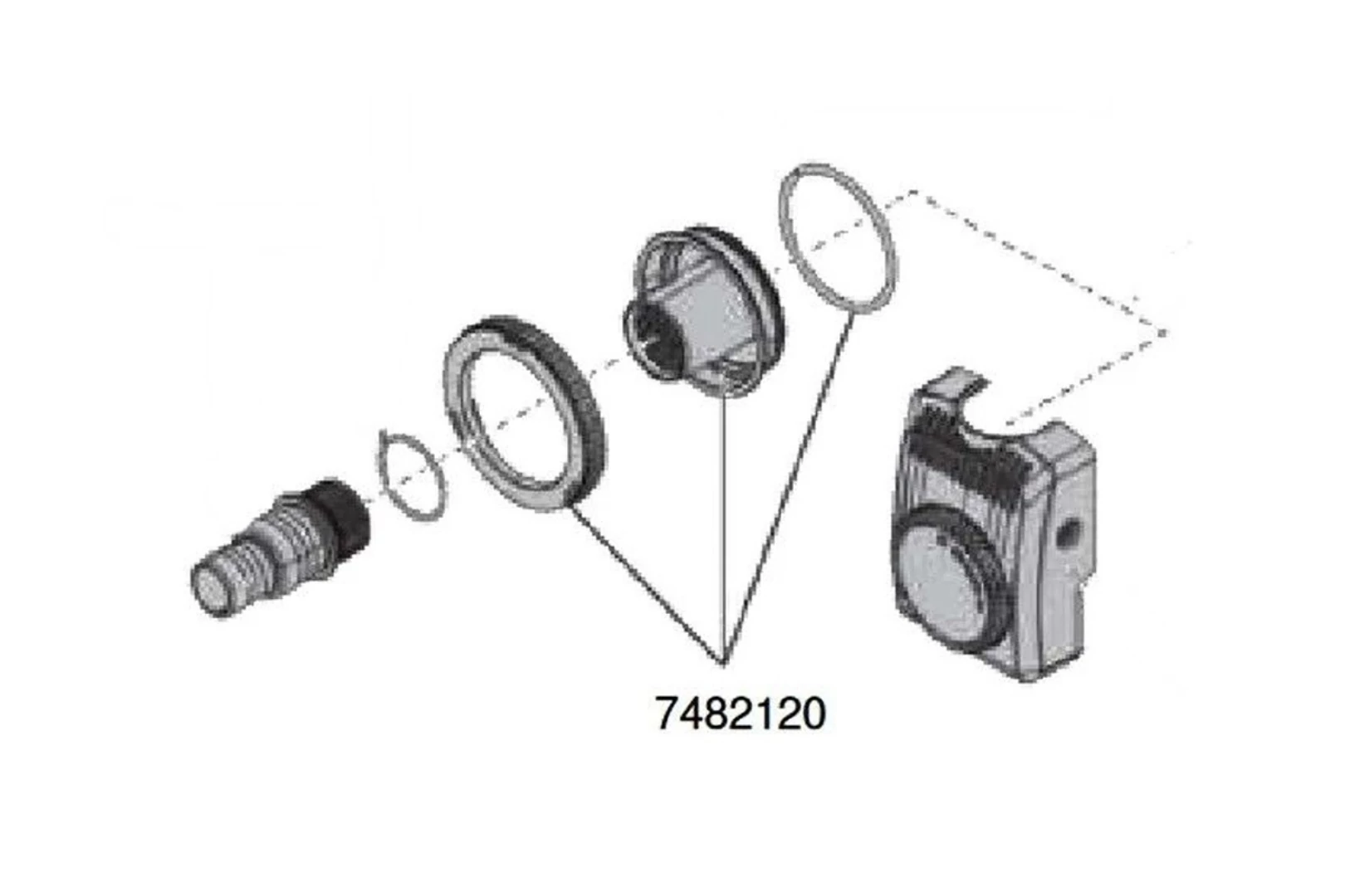 Eheim komplett szivattyúfedél compactOn 2100/FLOW 2500 -hoz EH7482120