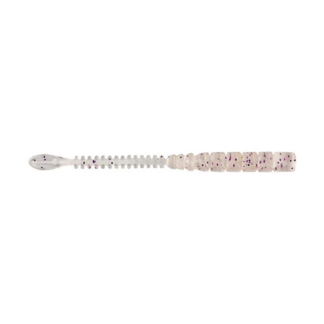 MUSTAD AJI BEAVER TAIL 2.5'' CLEAR PURPLE GLITTER 12DB/CSOMAG