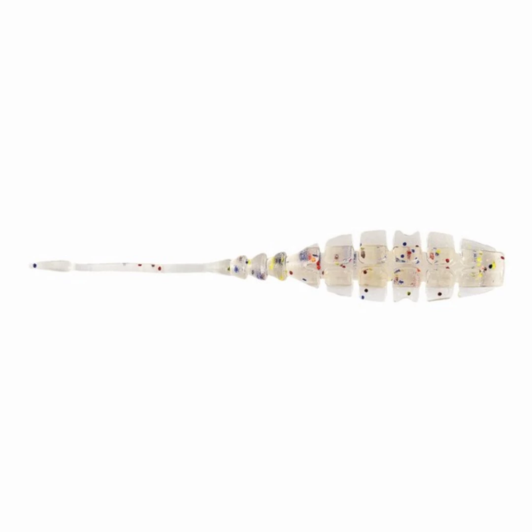 MUSTAD AJI WINGED BAIT 2'' CLEAR RAINBOW GLITTER 12DB/CSOMAG