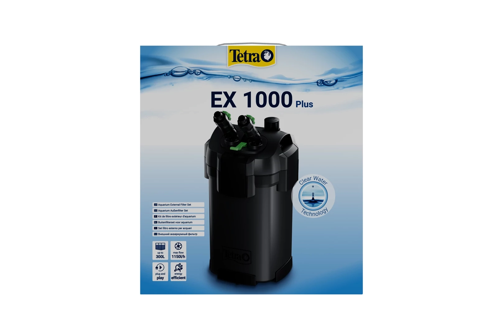 Tetra EX 1000 Plus II - külsőszűrő 150 - 300 L -ig EX 1000 TT302761